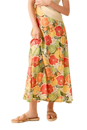 Aemi   Co Fruit Print Maxi Skirt