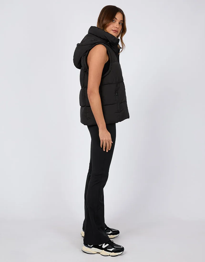 All About Eve Remi Luxe Puffer Vest - Black