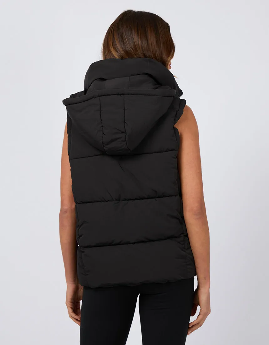 All About Eve Remi Luxe Puffer Vest - Black