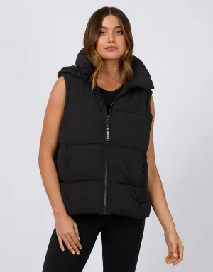 All About Eve Remi Luxe Puffer Vest - Black