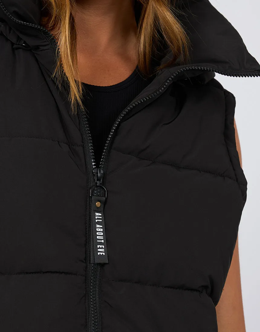 All About Eve Remi Luxe Puffer Vest - Black