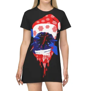 All Over Print T-Shirt Dress