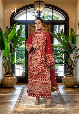 Asim Jofa | Luxury CAMBRIC 3 PCS '24 | AJFILE-10