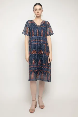 Azalia Dress in Navy