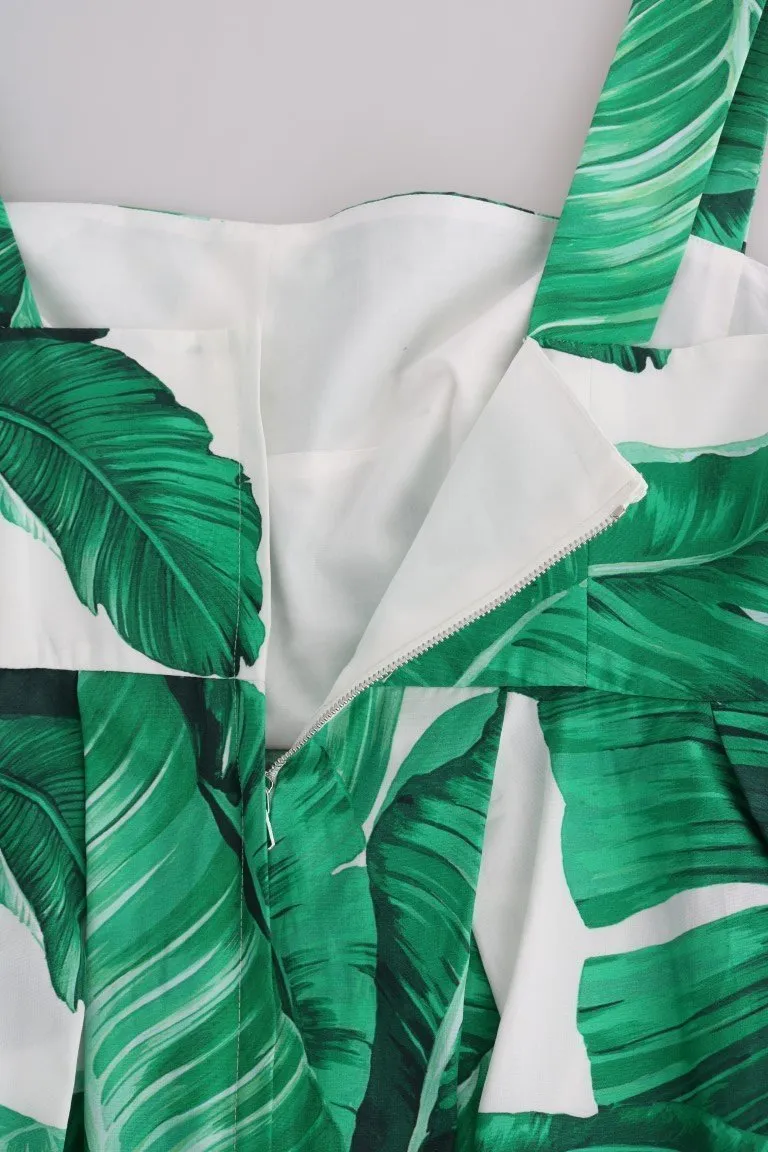 Banana Leaf Cotton Long Dress
