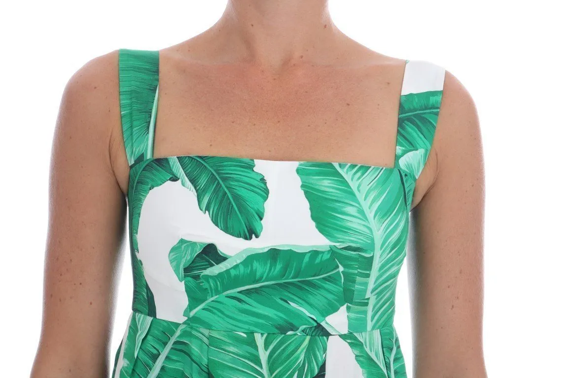 Banana Leaf Cotton Long Dress