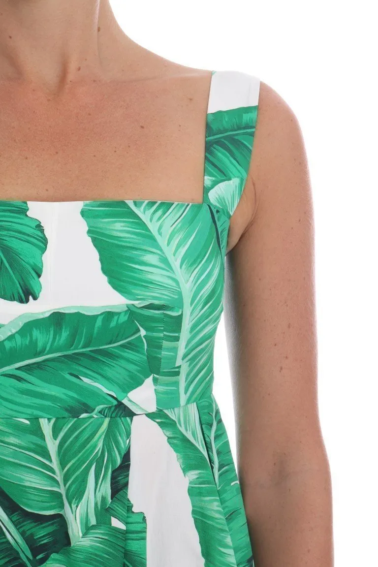 Banana Leaf Cotton Long Dress