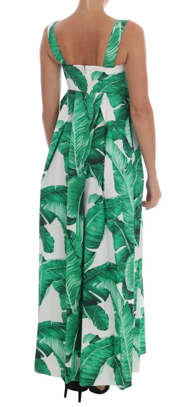 Banana Leaf Cotton Long Dress