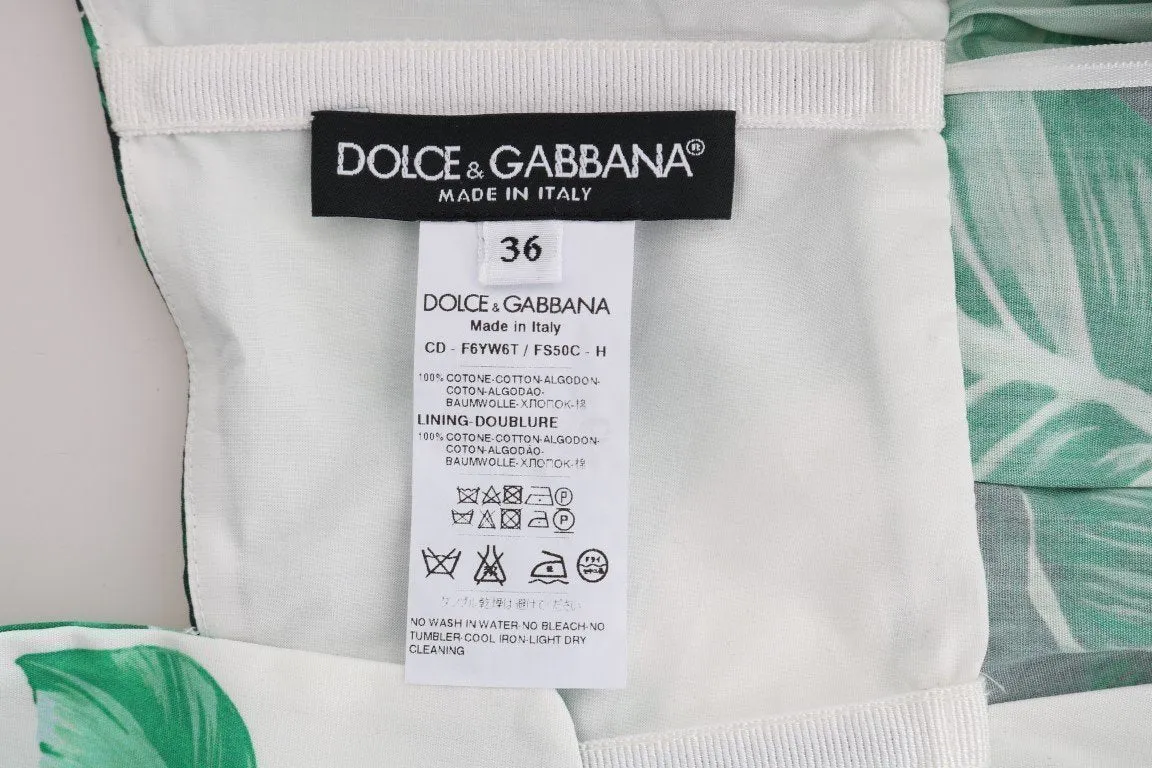 Banana Leaf Cotton Long Dress