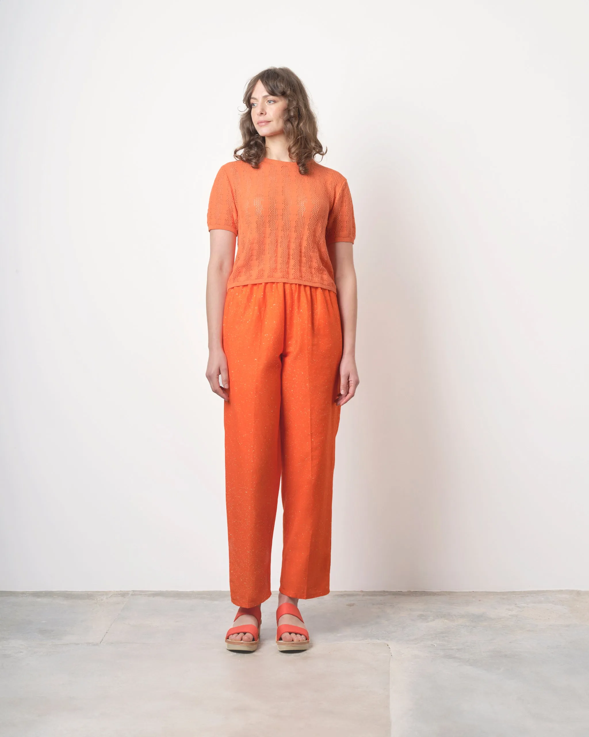 Bead Curtain Lace T-Shirt in Jello