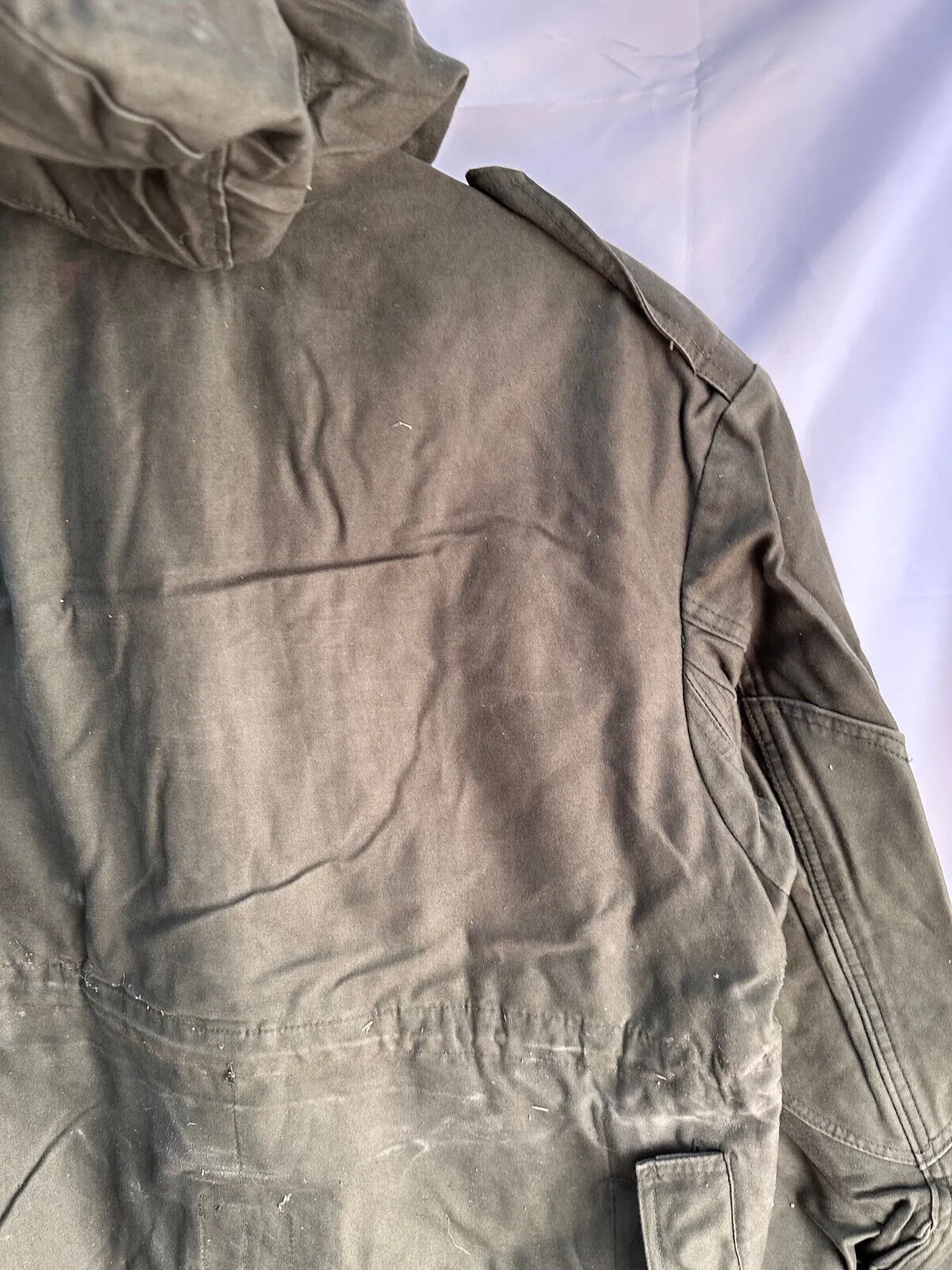 Belgian Army Jacket Parka M64 Olive Green Vintage Field Smock - Size 1A 160/95