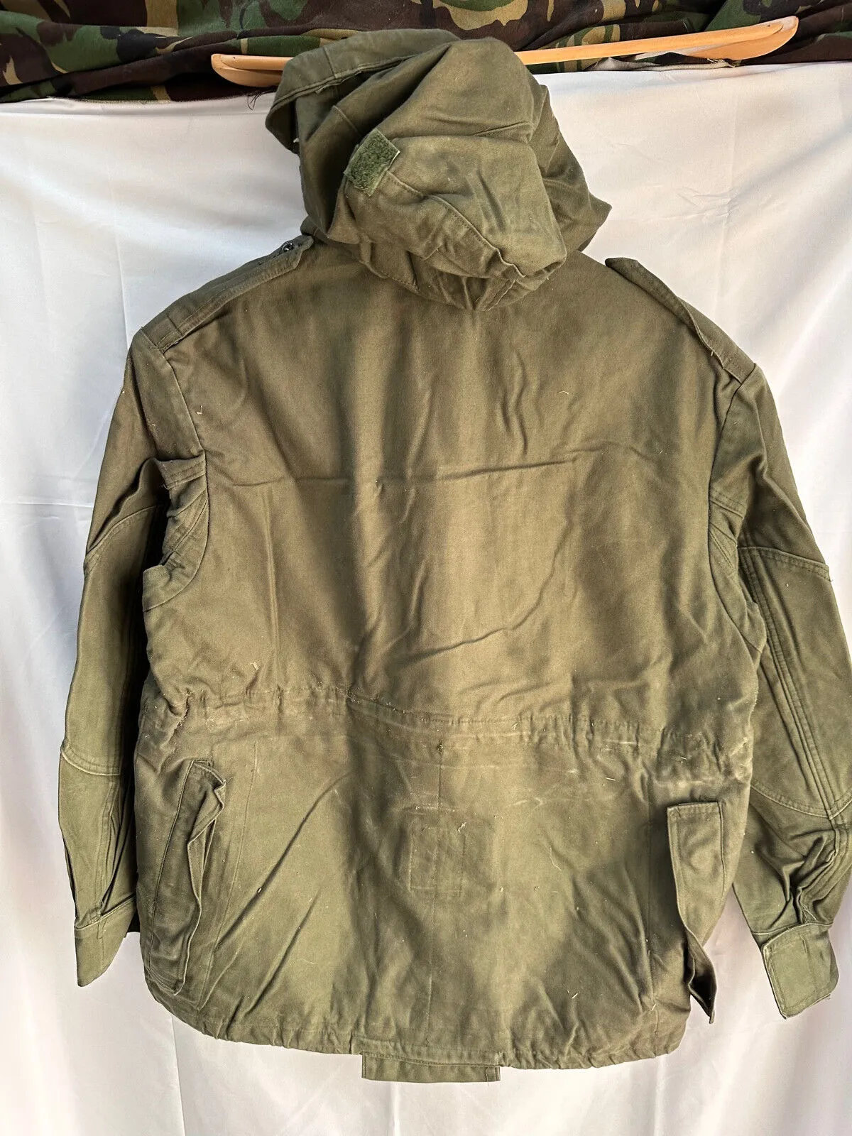 Belgian Army Jacket Parka M64 Olive Green Vintage Field Smock - Size 1A 160/95