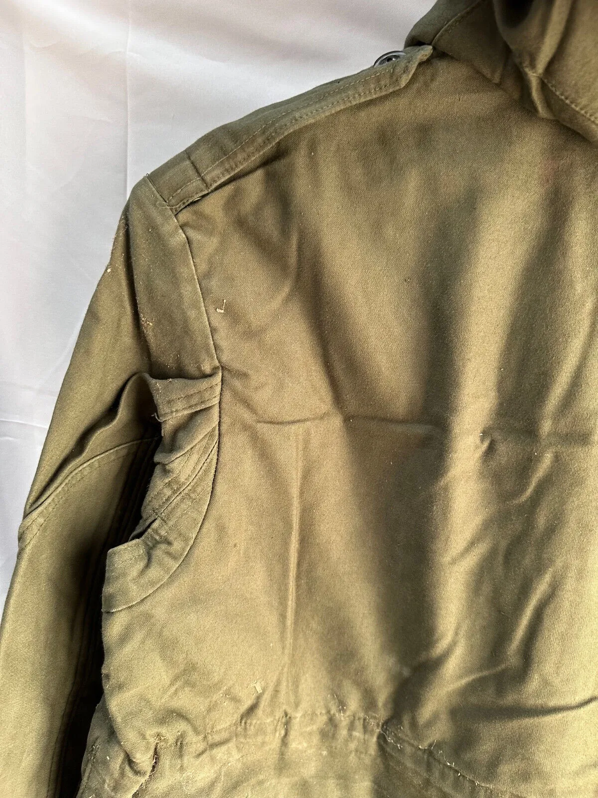 Belgian Army Jacket Parka M64 Olive Green Vintage Field Smock - Size 1A 160/95