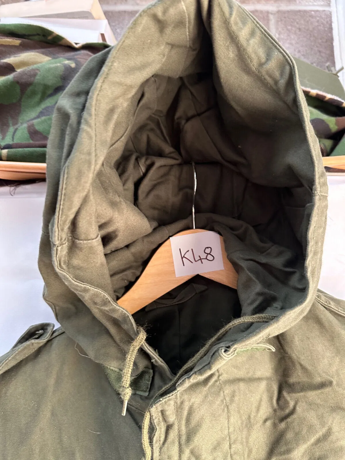 Belgian Army Jacket Parka M64 Olive Green Vintage Field Smock - Size 1A 160/95