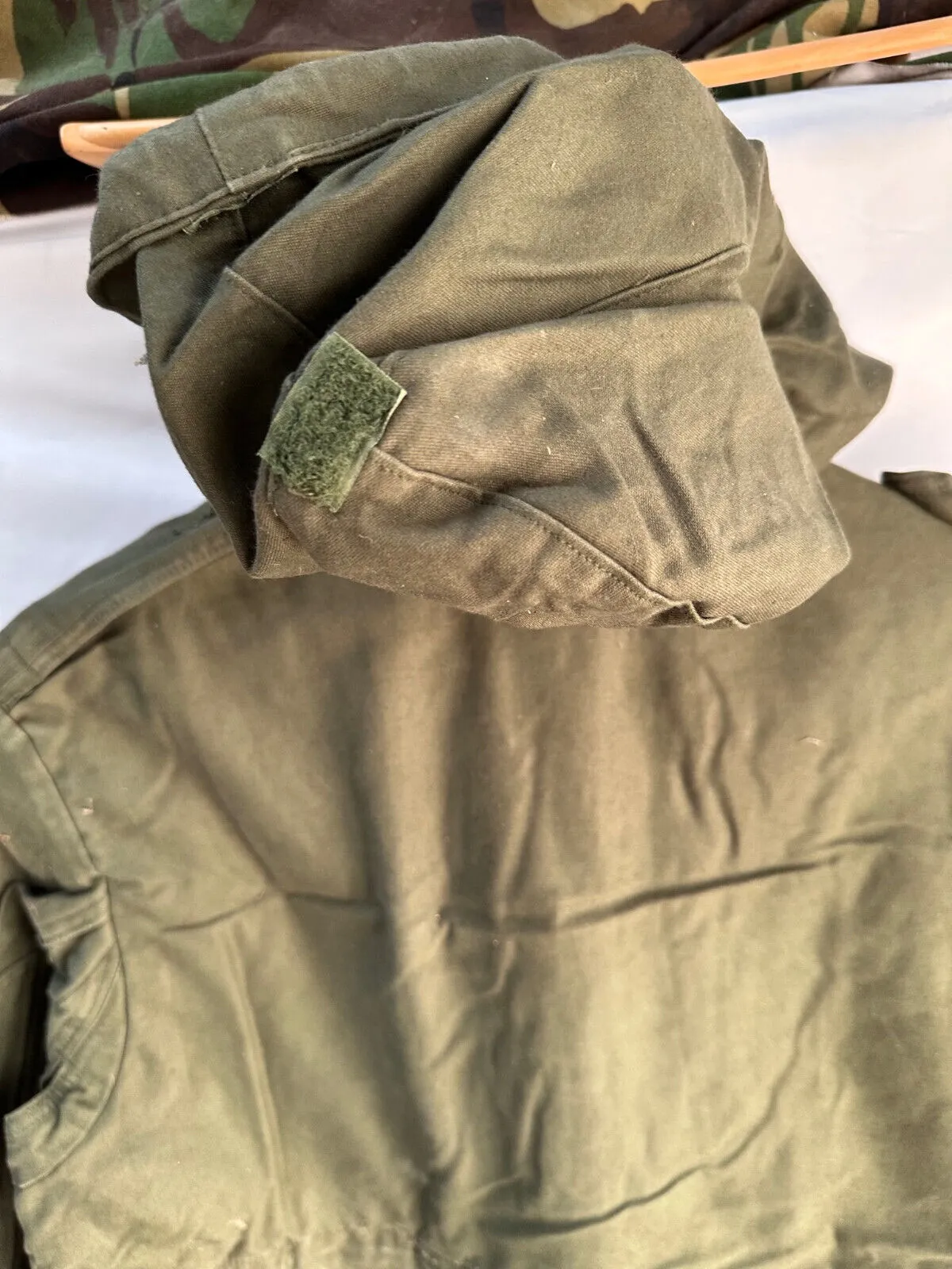 Belgian Army Jacket Parka M64 Olive Green Vintage Field Smock - Size 1A 160/95