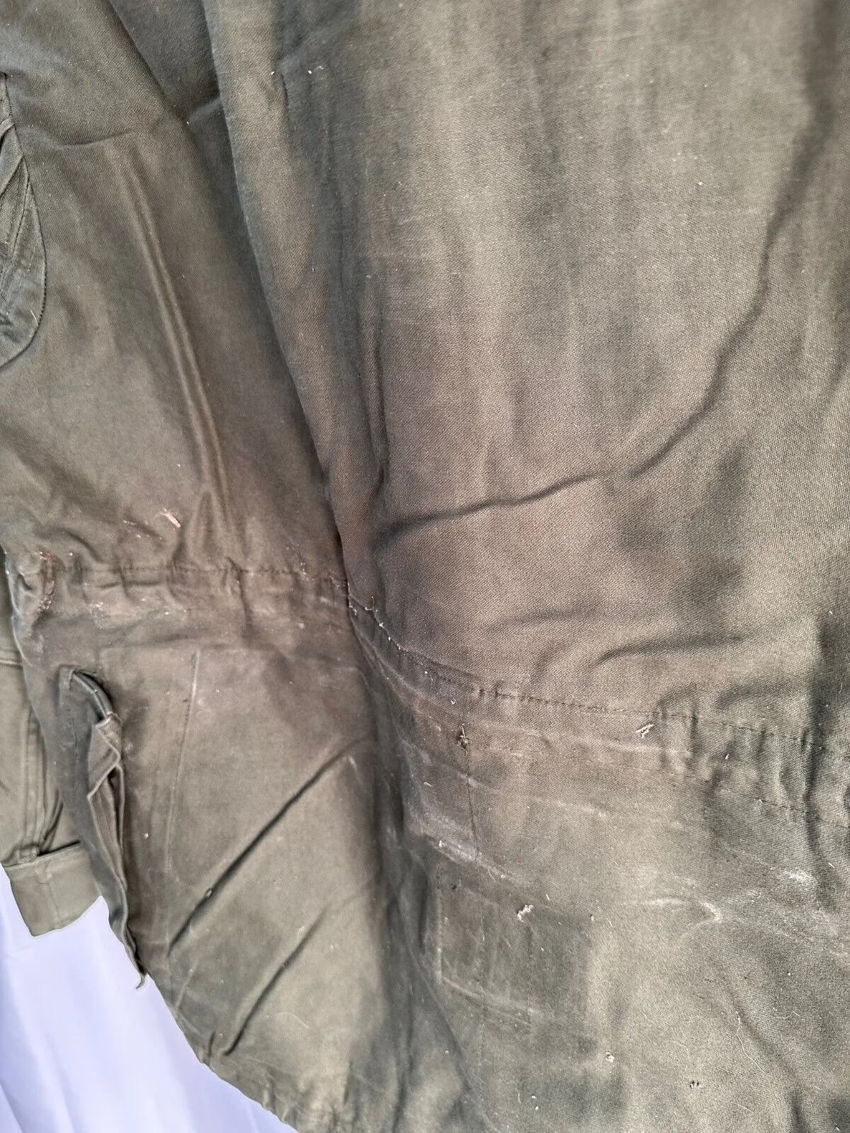 Belgian Army Jacket Parka M64 Olive Green Vintage Field Smock - Size 1A 160/95