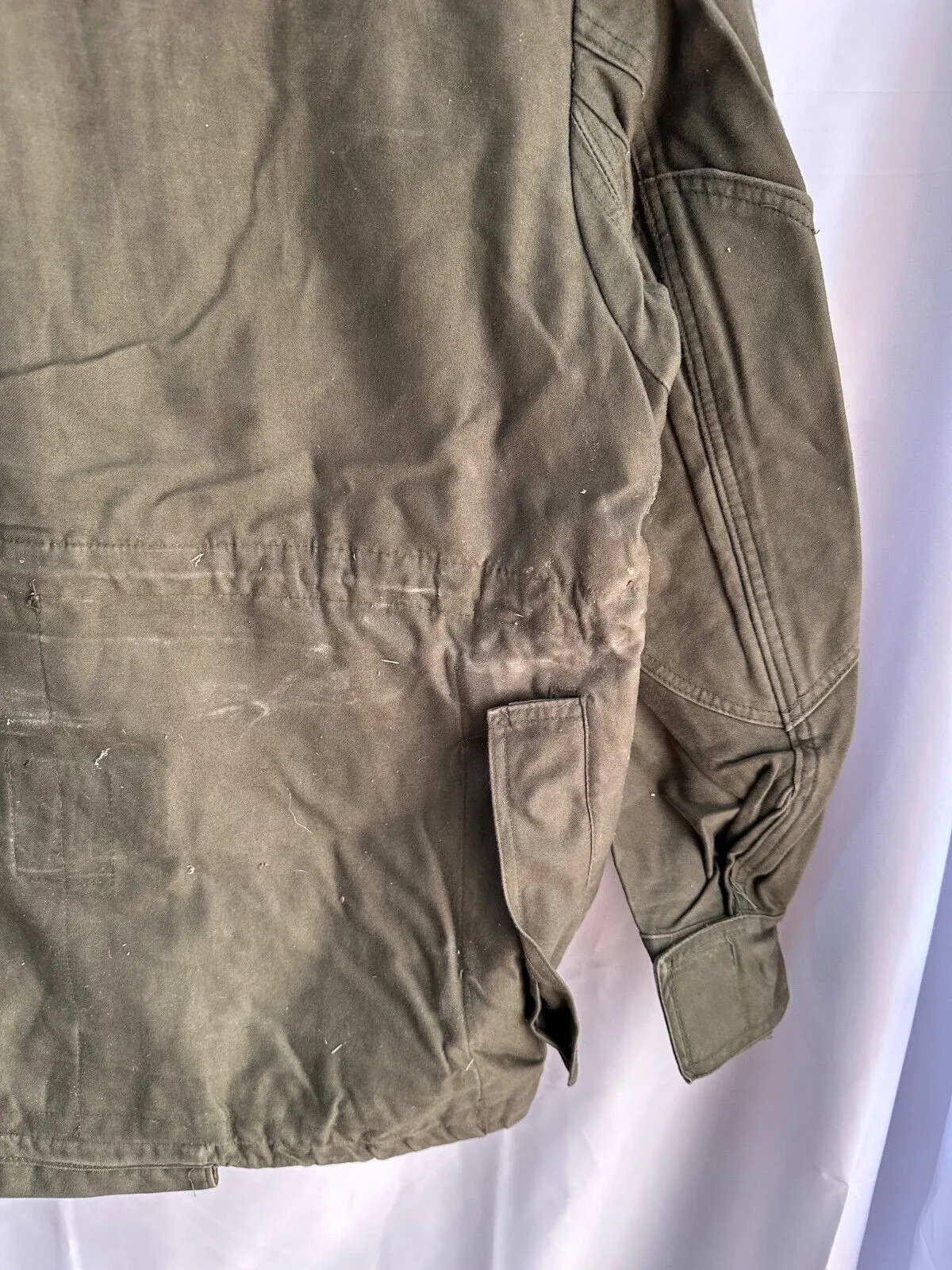 Belgian Army Jacket Parka M64 Olive Green Vintage Field Smock - Size 1A 160/95