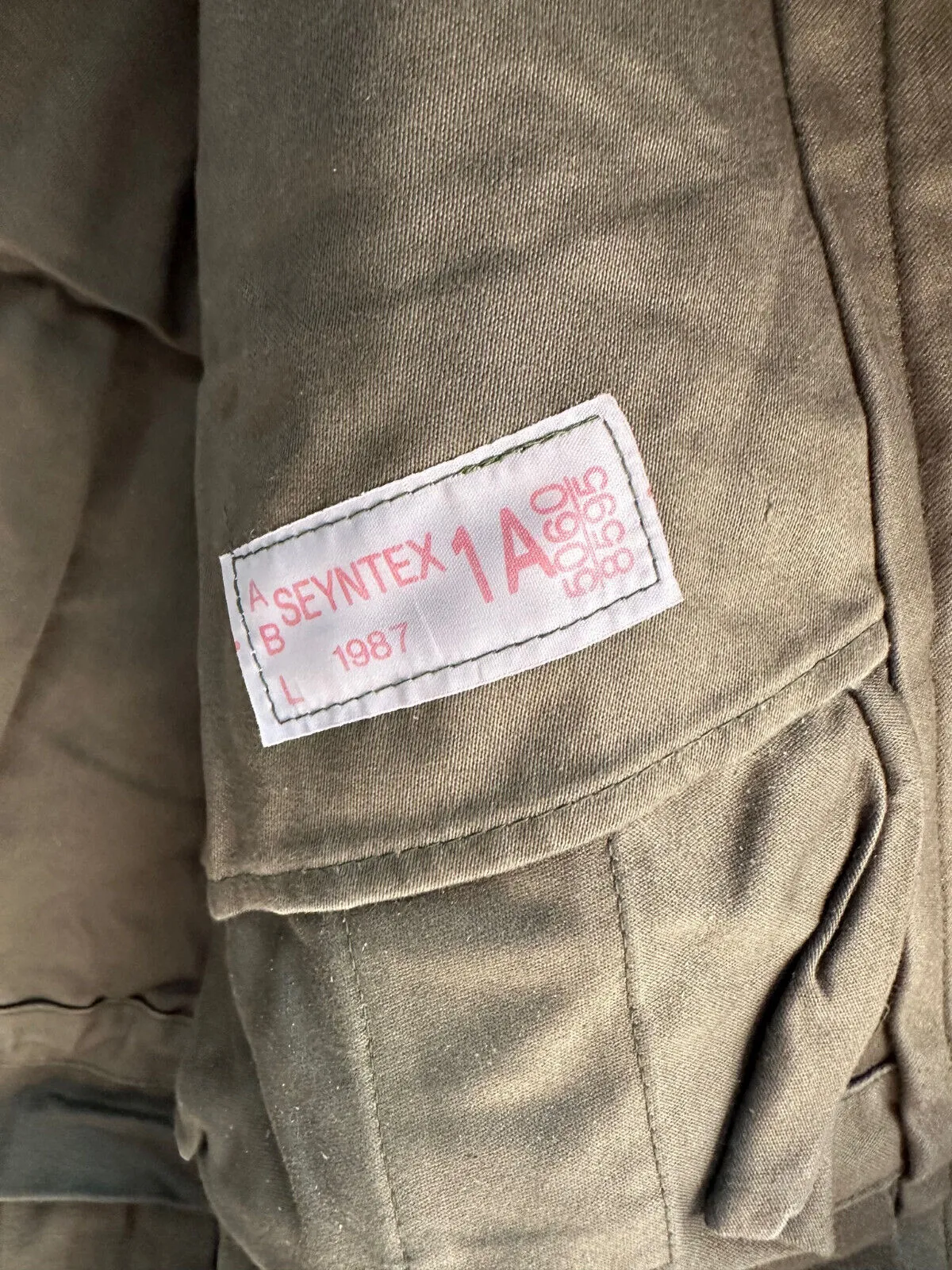 Belgian Army Jacket Parka M64 Olive Green Vintage Field Smock - Size 1A 160/95