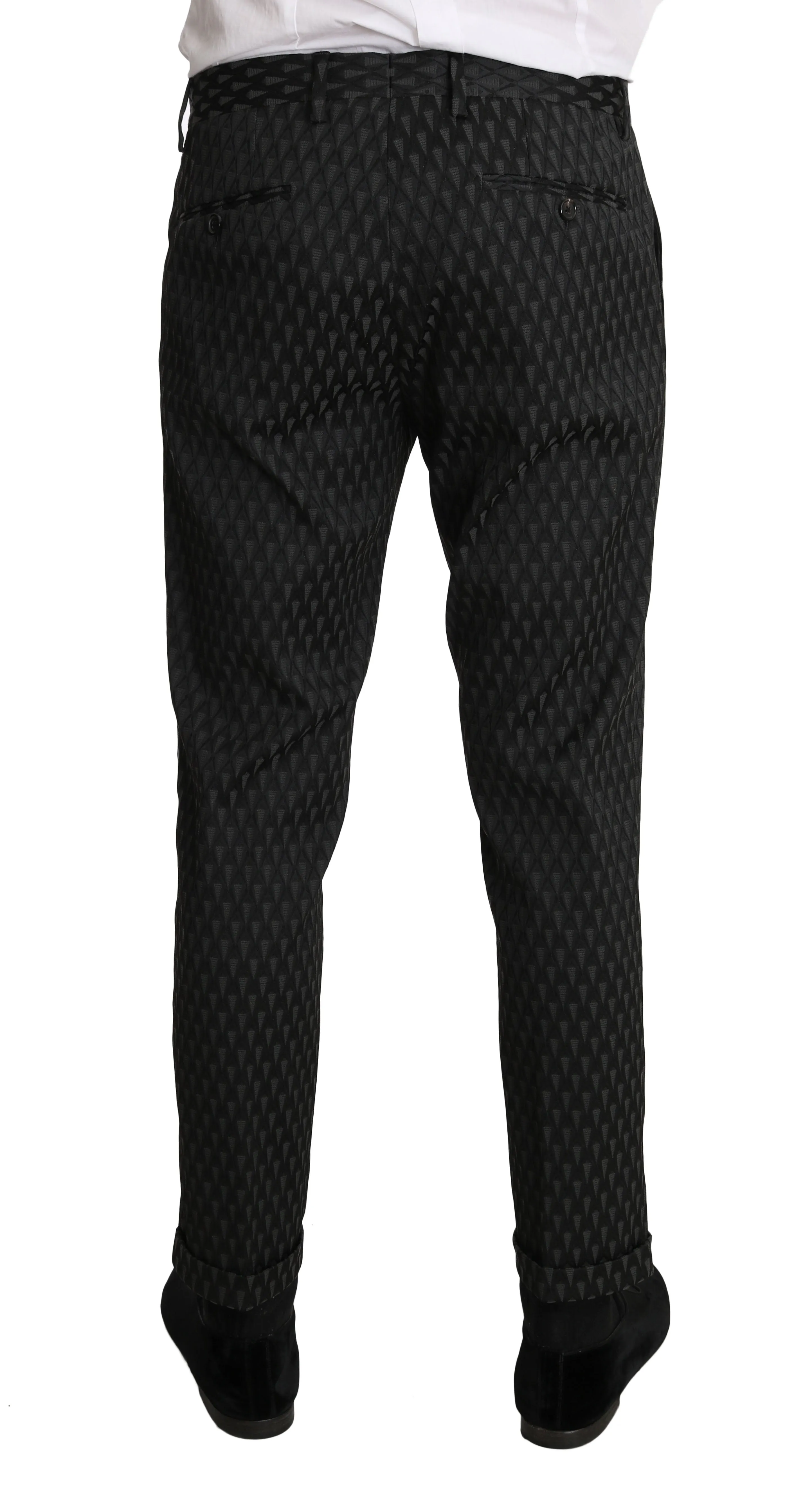 Black Gray GOLD Crown Logo 2 Piece Suit