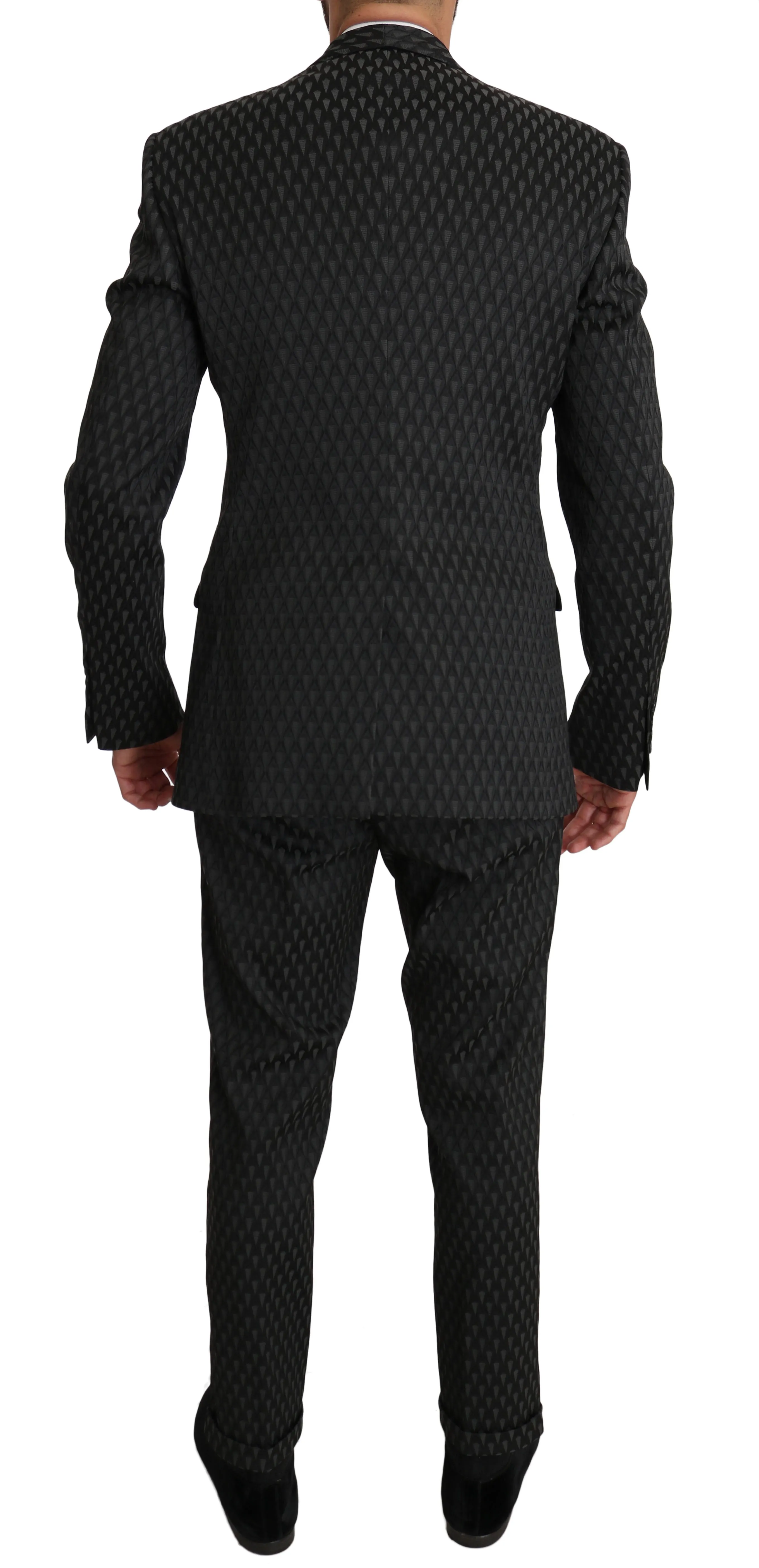 Black Gray GOLD Crown Logo 2 Piece Suit