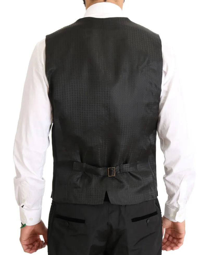 Black Silk Torrero Slim Fit 3 Piece Suit