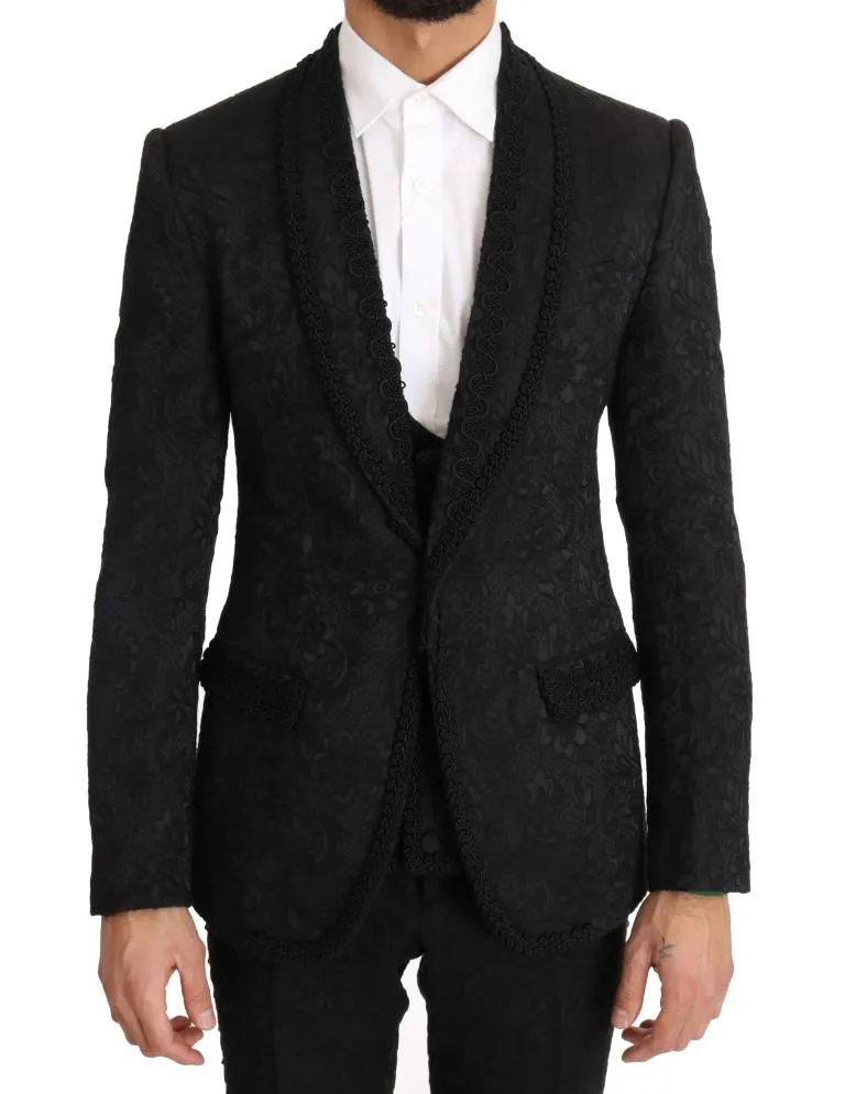Black Torrero One Button Slim Fit Suit