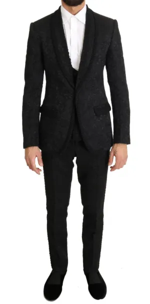 Black Torrero One Button Slim Fit Suit