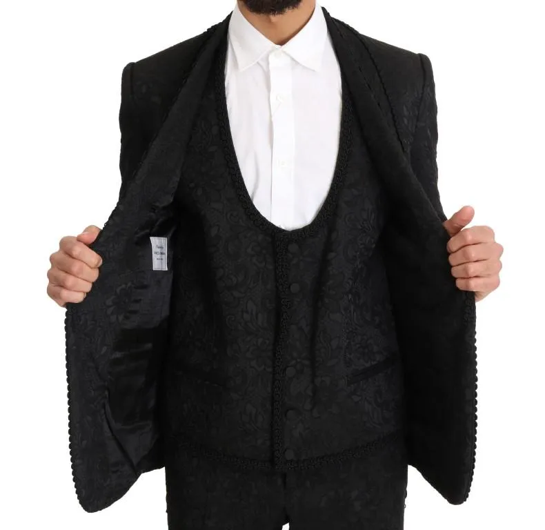Black Torrero One Button Slim Fit Suit