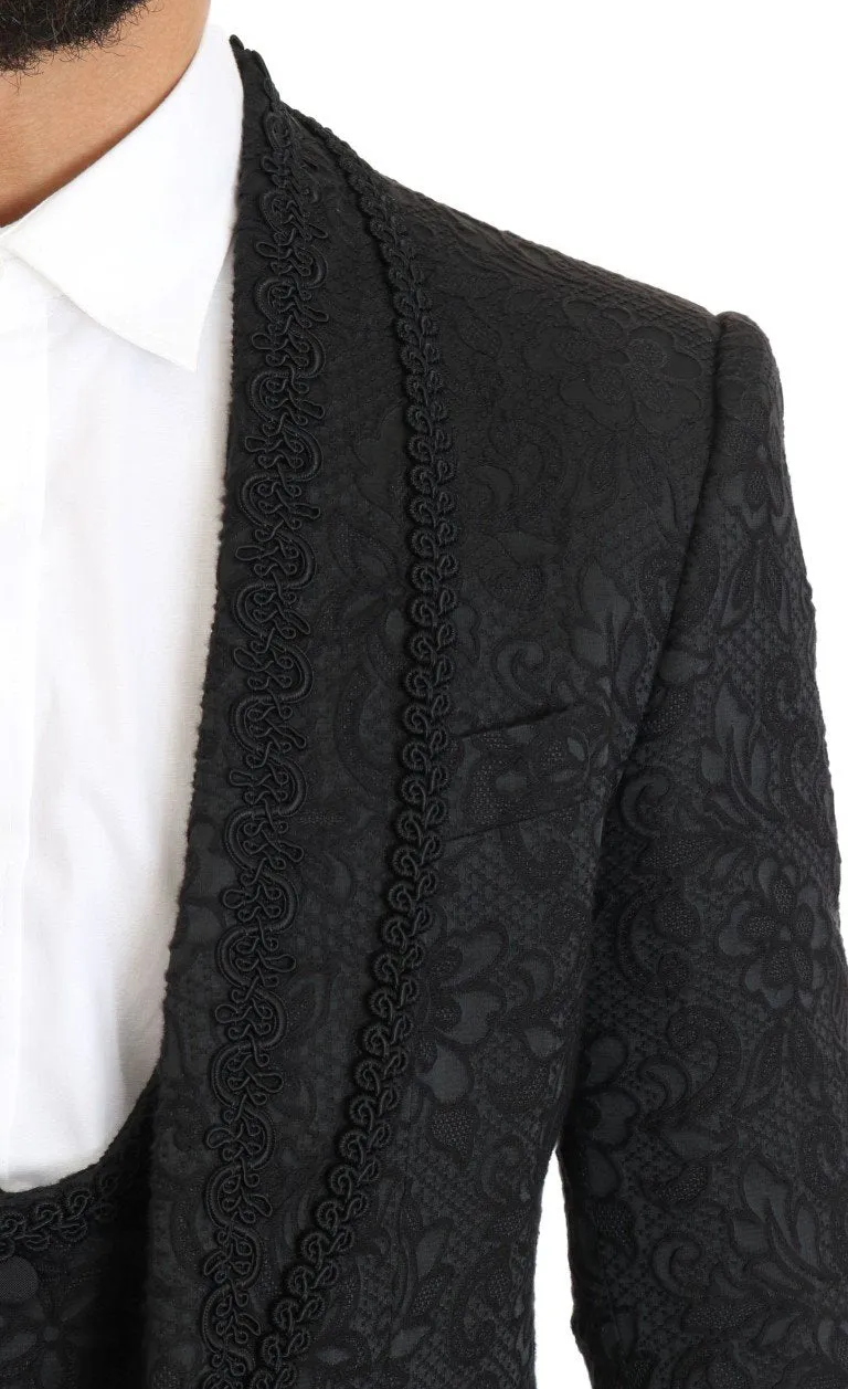 Black Torrero One Button Slim Fit Suit