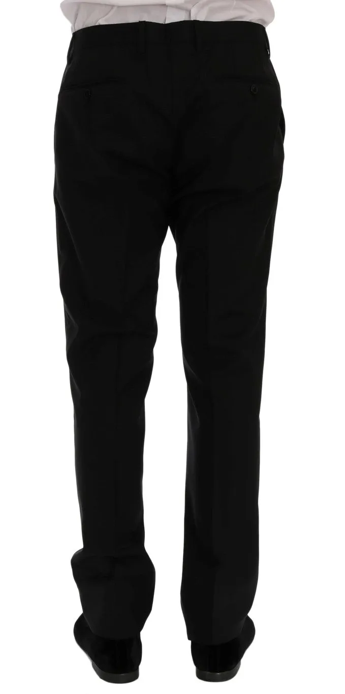 Black Wool Stretch MARTINI Slim Fit Suit