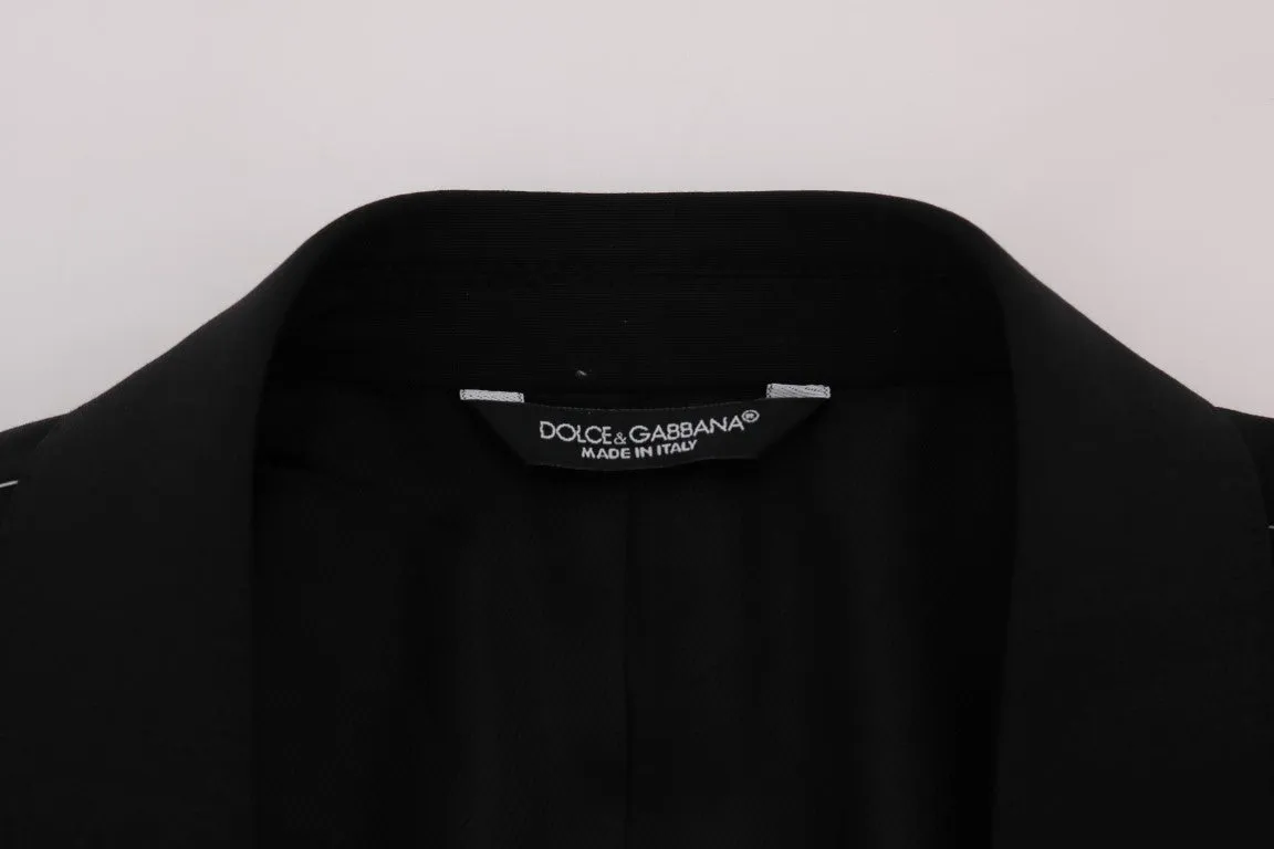 Black Wool Stretch MARTINI Slim Fit Suit