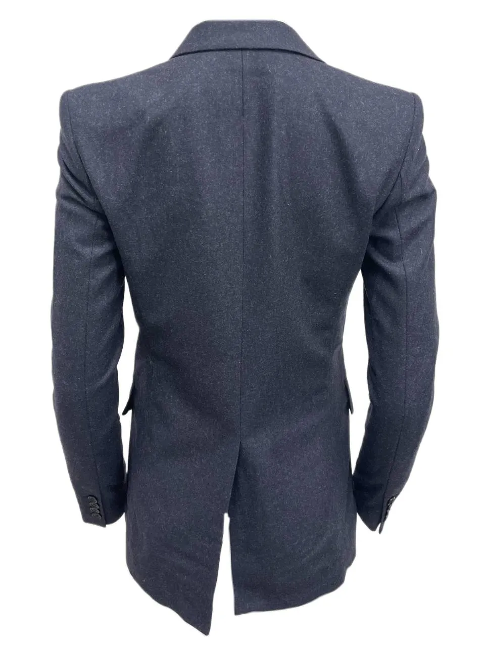 BLK DNM Women's Navy Wool Blend Blazer 1 #WBW8401 Size US 4 NWT