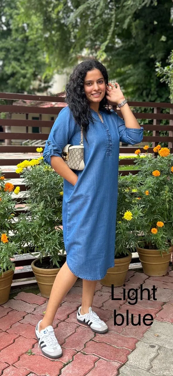 Blue Denim Dress
