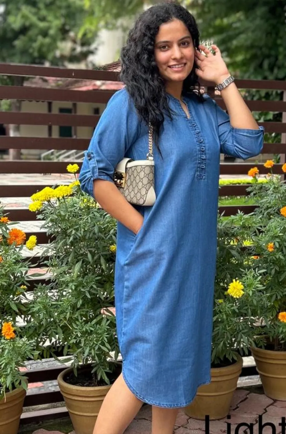Blue Denim Dress