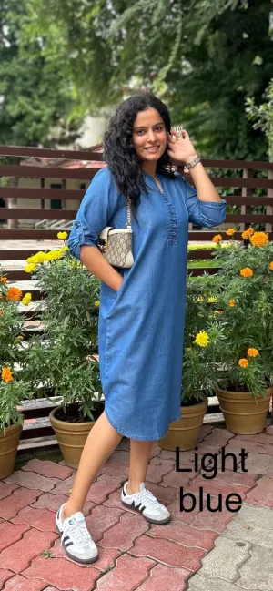 Blue Denim Dress