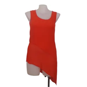 Blue Illusion Burnt Orange Tunic Tank Size 14