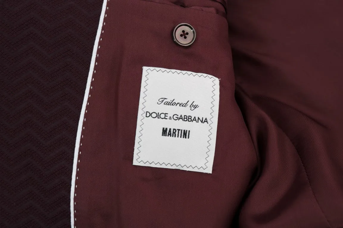 Bordeaux Slim 3 Piece Double Breasted Suit