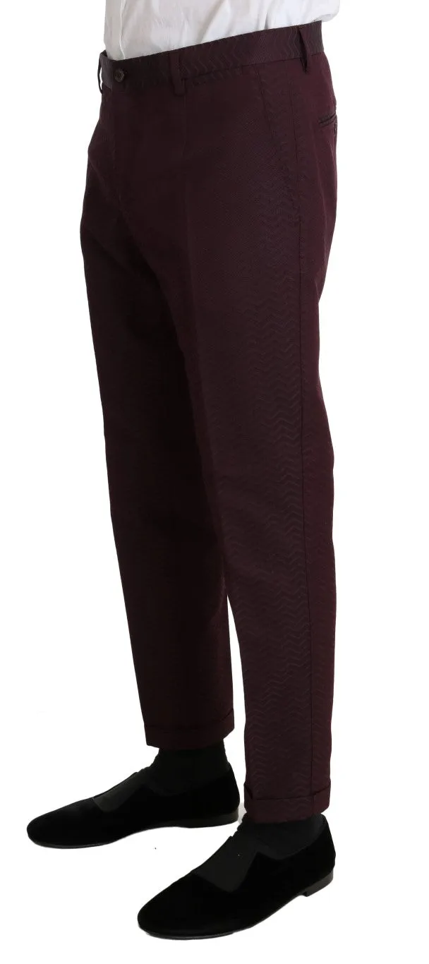 Bordeaux Slim 3 Piece Double Breasted Suit