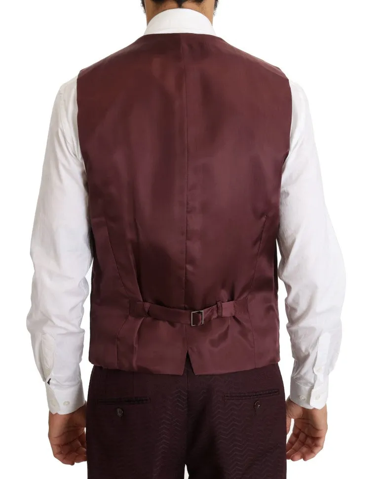 Bordeaux Slim 3 Piece Double Breasted Suit