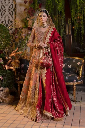 Bridal Gown Lehnga in Peach Color #Y6201