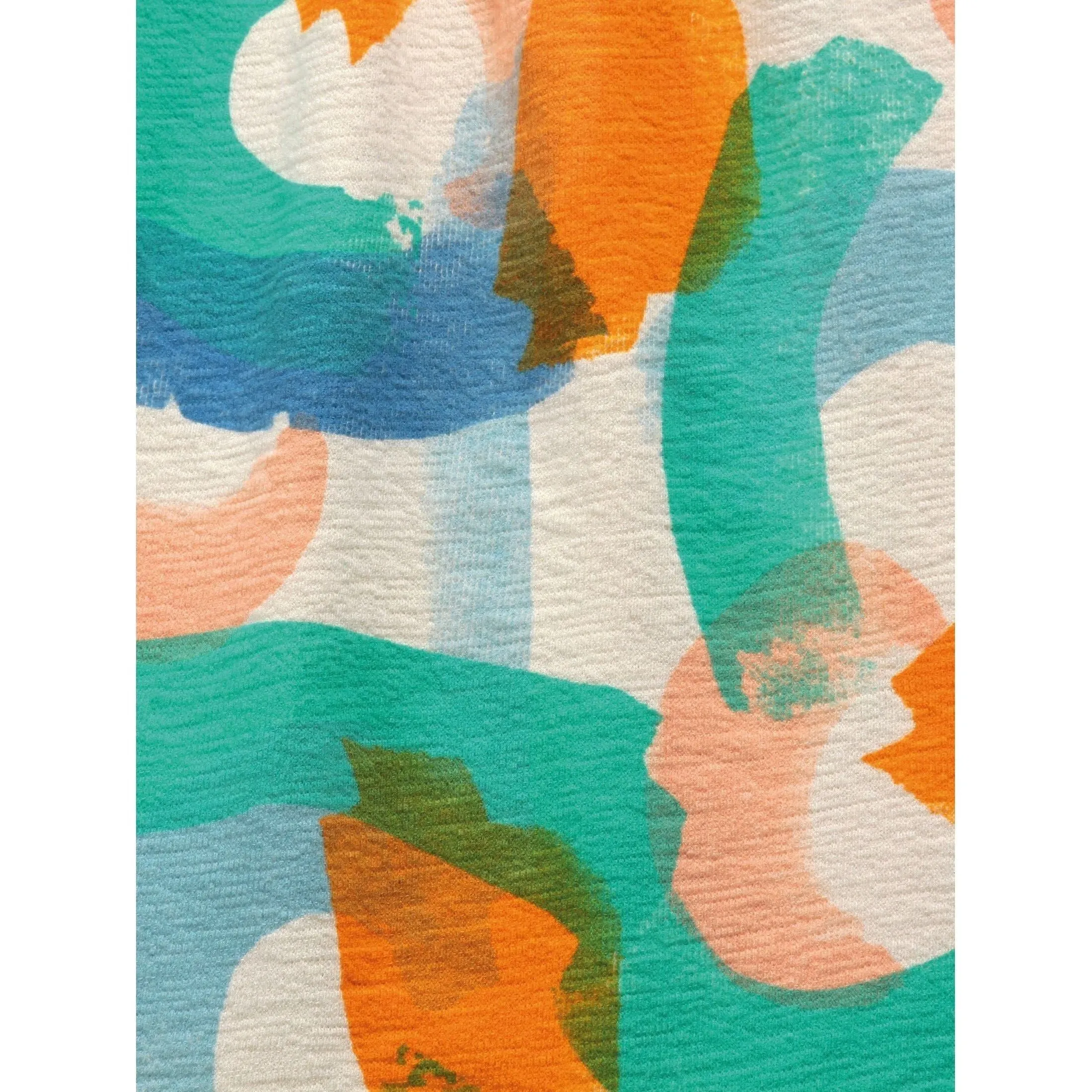 Brushstrokes All Over Midi Skirt