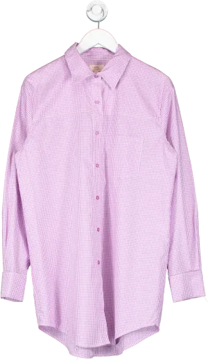 Camila Coelho Purple Elliot Shirt Dress UK S