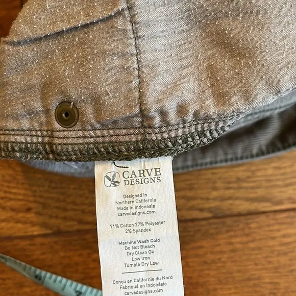 Carve Designs | Oahu 4&quot; Butter Short Micro Corduroy Tan Brown Size 10 Beachy