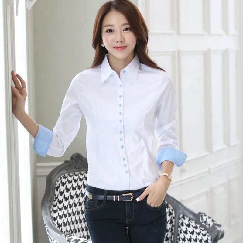 Chiffon Blouse Shirts Women Tops Plus Size Women Clothing White Lace Blouses