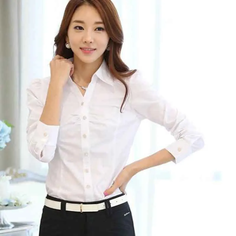 Chiffon Blouse Shirts Women Tops Plus Size Women Clothing White Lace Blouses