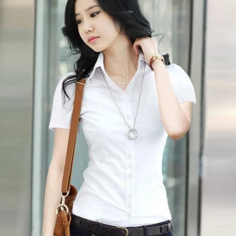 Chiffon Blouse Shirts Women Tops Plus Size Women Clothing White Lace Blouses