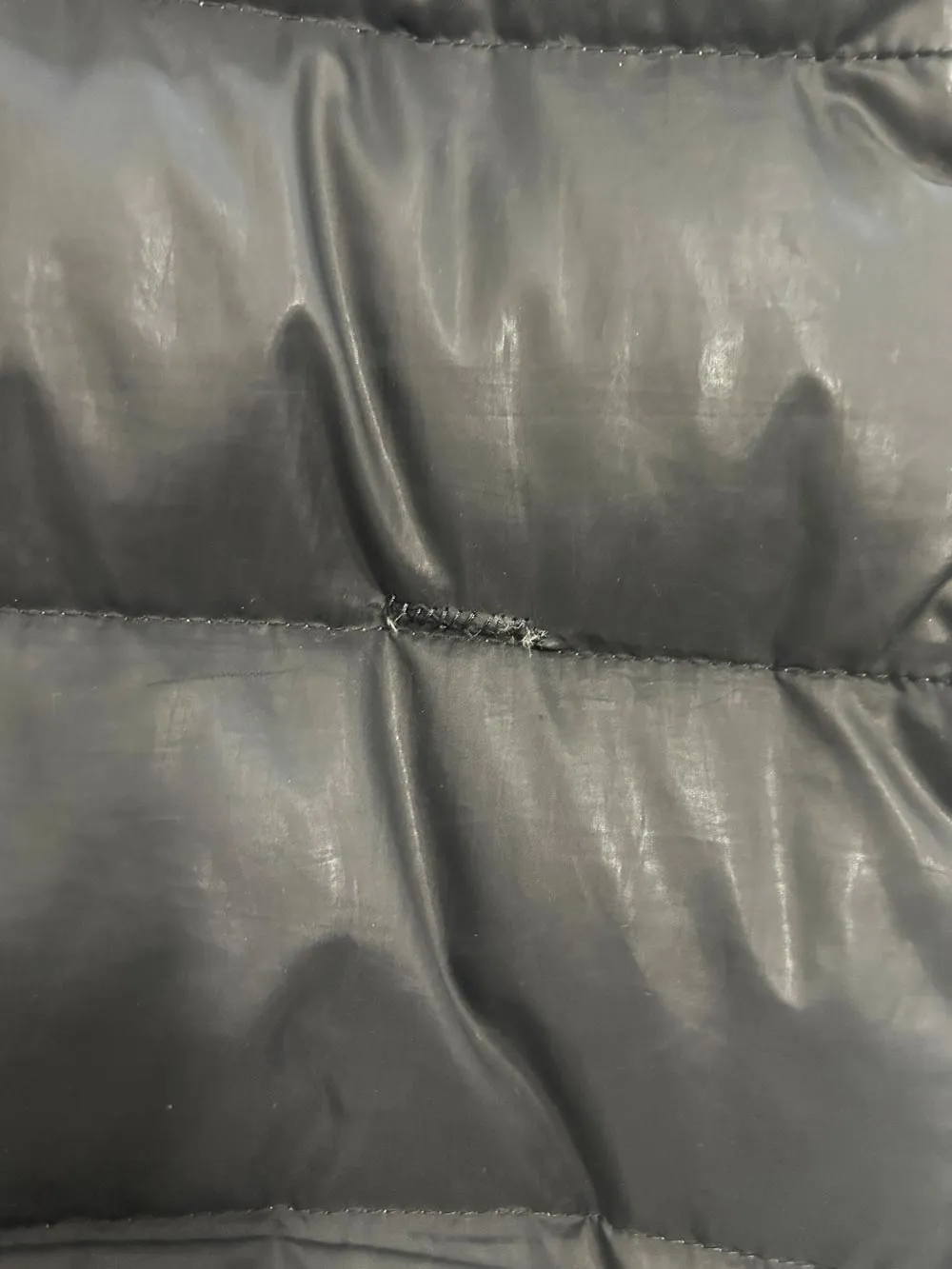 coach monagram lined long puffer coat
