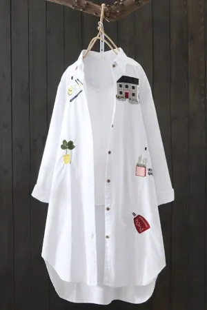 Cotton Printing Half Sleeve Blouse