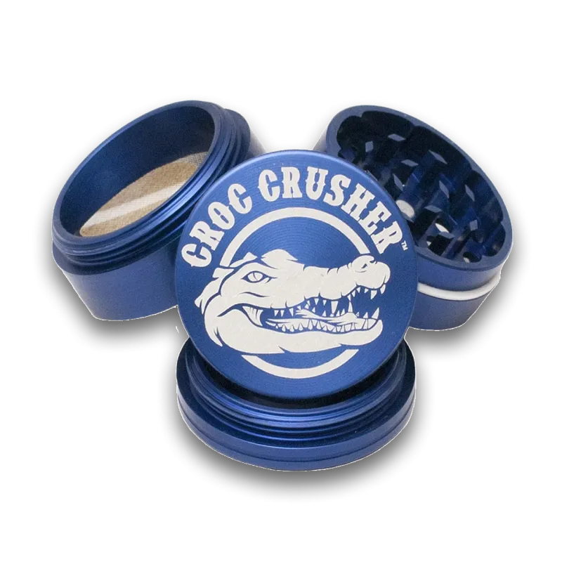 Croc Crusher - 1.2 Inch Herb Grinder (4 pc. Blue)