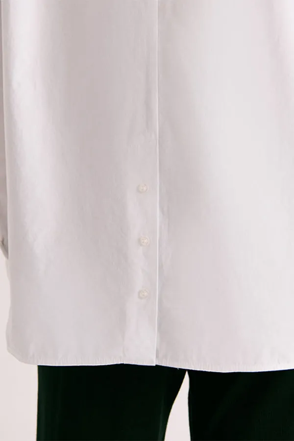 CYGNE COTTON POPLIN OVERSIZE SHIRT